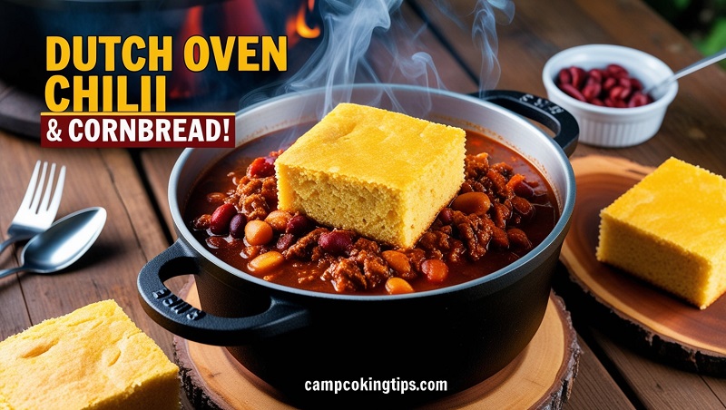 Dutch Oven Chili and Cornbread