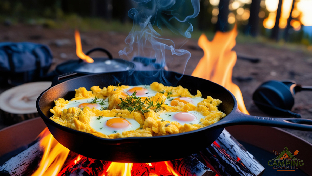 How to Cook Scrambled Eggs Over a Campfire